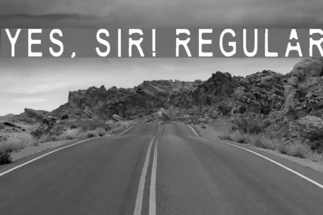 Yes, Sir! Regular Fonte examples