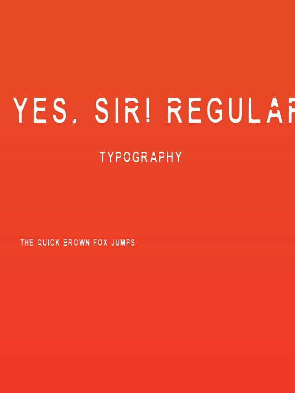Yes, Sir! Regular Poster