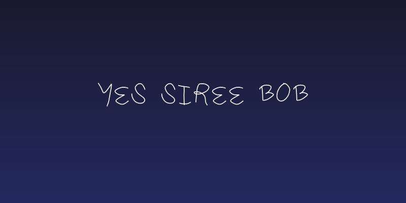 Yes siree bob Social Header