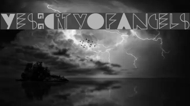 Yes:CityOfAngels Schriftart examples