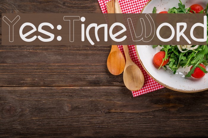 Yes:TimeWord Font examples