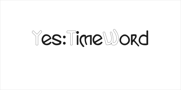 Yes:TimeWord Logo