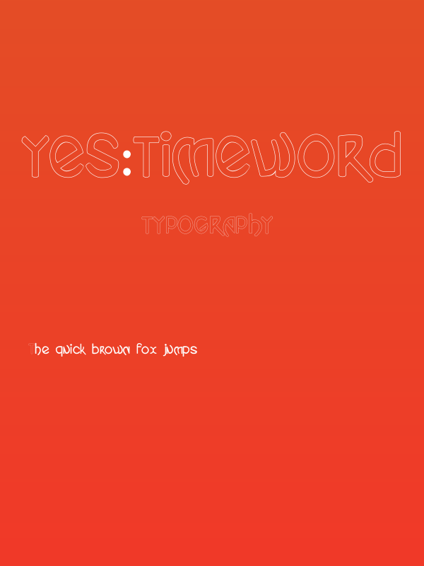 Yes:TimeWord Poster