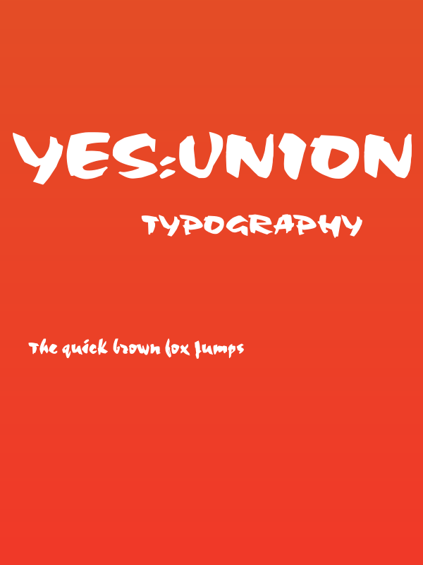 Yes:Union Poster