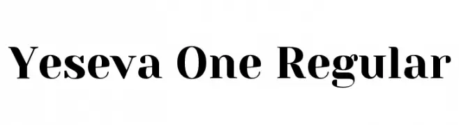 Yeseva One Regular  font caratteri gratis