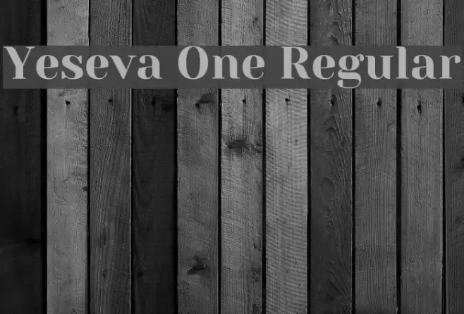 Yeseva One Regular Font examples