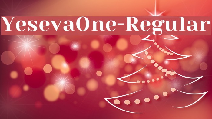 YesevaOne-Regular Font examples