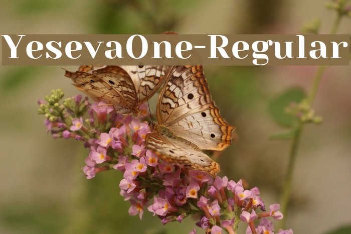 YesevaOne-Regular Font examples