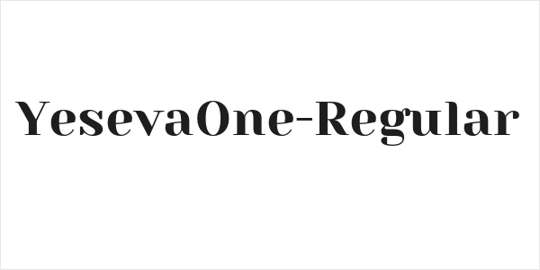 YesevaOne-Regular Logo
