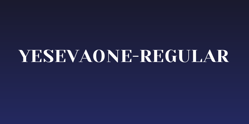 YesevaOne-Regular Social Header
