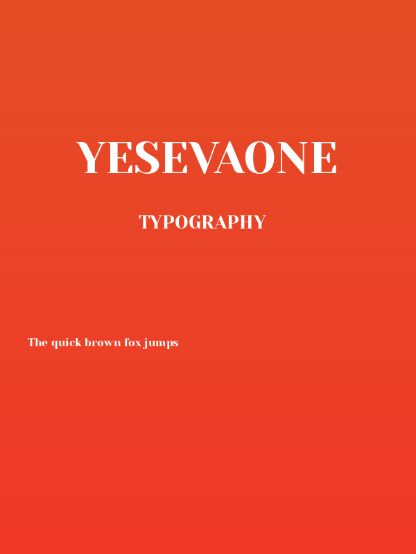 YesevaOne Poster