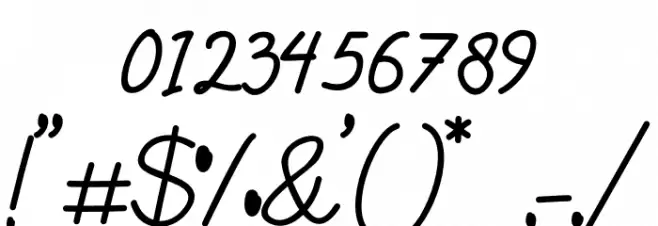 Yesie Font OTHER CHARS