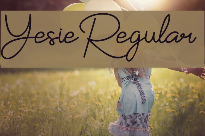YesieRegular Font examples