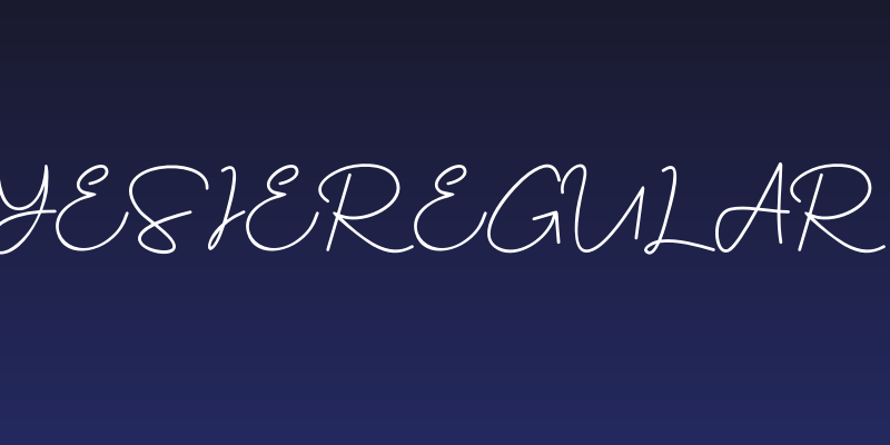 YesieRegular Social Header