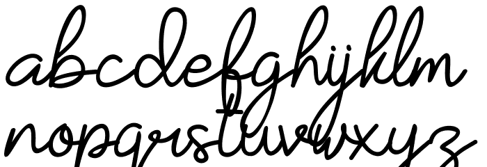 YesieRegular Font LOWERCASE