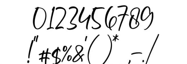 Yesillow Font OTHER CHARS