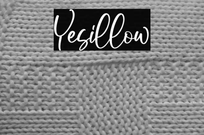 Yesillow Font examples