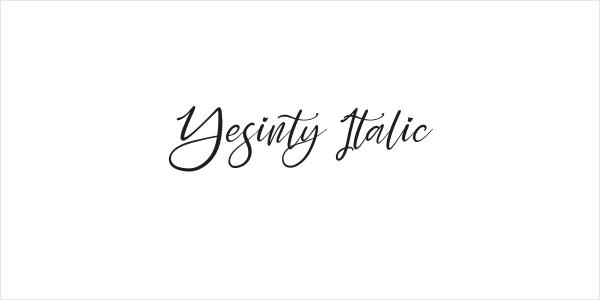 Yesinty Italic Logo