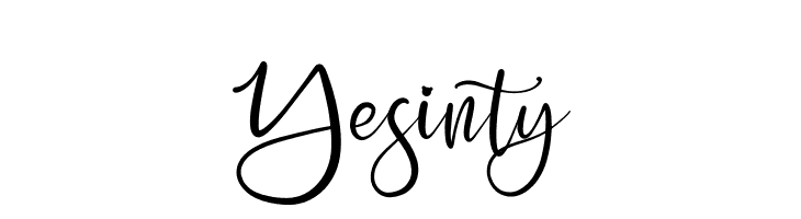 Yesinty  免费字体下载