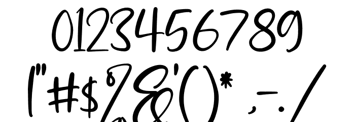 Yesinty Font OTHER CHARS