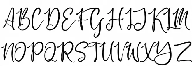 Yesinty Schriftart Groß