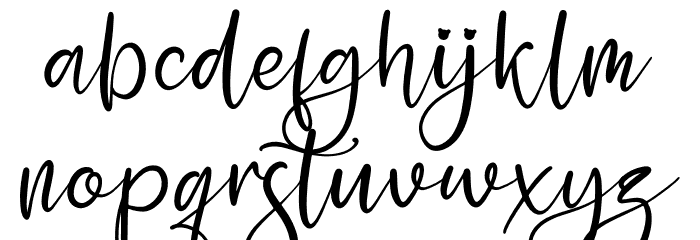 Yesinty Font LOWERCASE
