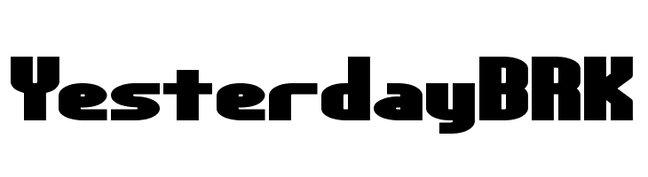 Yesterday BRK  Fuentes Gratis Descargar