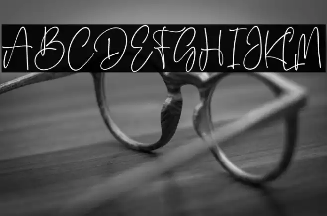 Yesterday Delmote Font examples