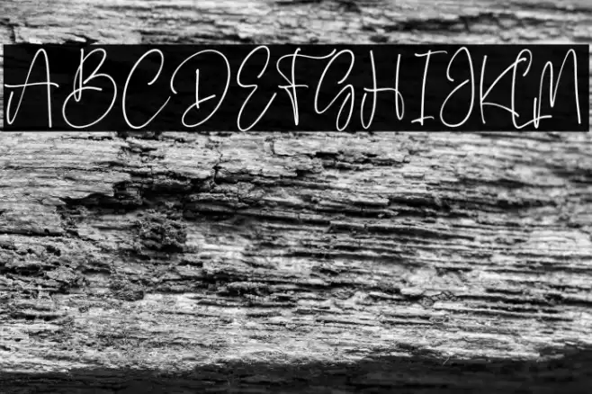 Yesterday Delmote Font examples