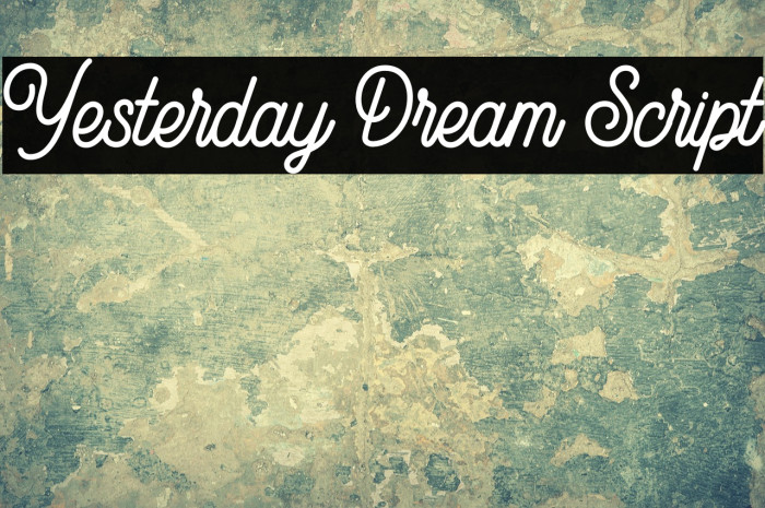 Yesterday Dream Script Example 2