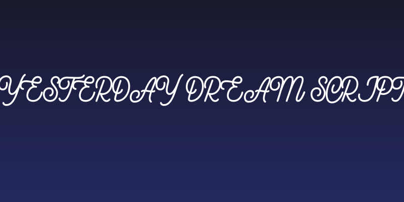 Yesterday Dream Script Social Header