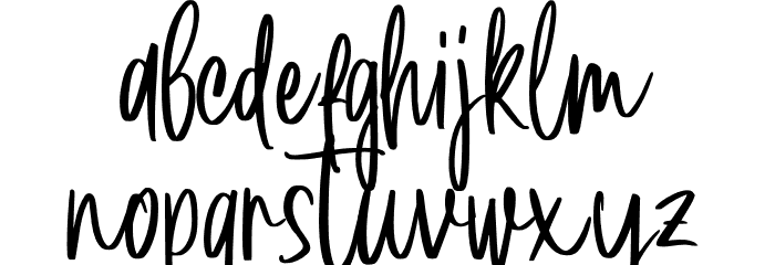 Yesterday Night PERSONAL Regular Font LOWERCASE