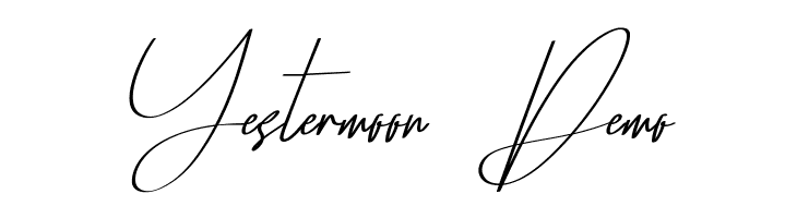 Yestermoon Demo  les polices de caract&egrave;res gratuit t�l�charger