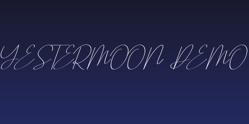 Yestermoon Demo Social Header