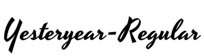 Yesteryear-Regular  Frei Schriftart Herunterladen