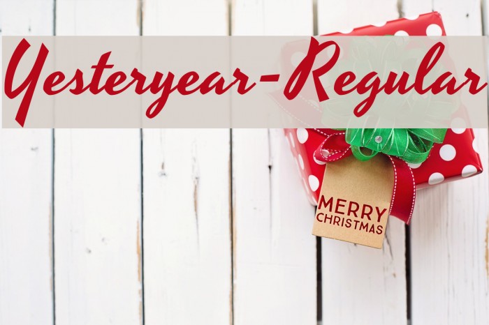 Yesteryear-Regular Font examples