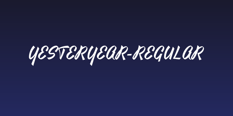 Yesteryear-Regular Social Header