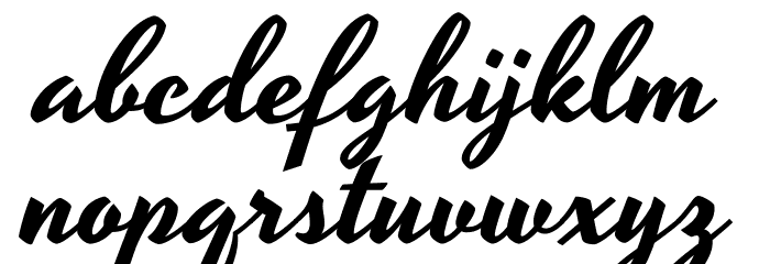 Yesteryear-Regular Font LOWERCASE