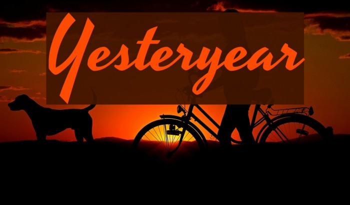 Yesteryear Font examples