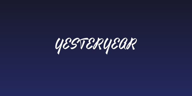 Yesteryear Social Header