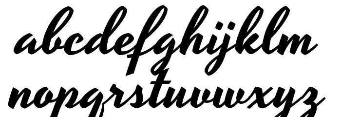 Yesteryear Font LOWERCASE