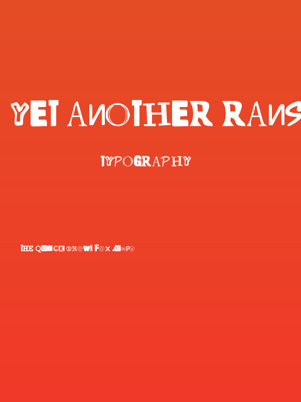 Yet Another Ransom Note Poster