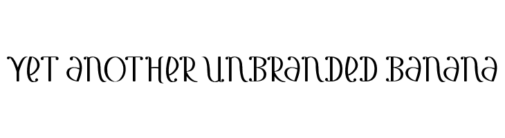 Yet Another Unbranded Banana  免费字体下载