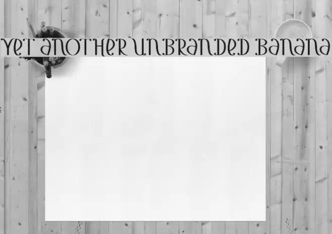 Yet Another Unbranded Banana Font examples