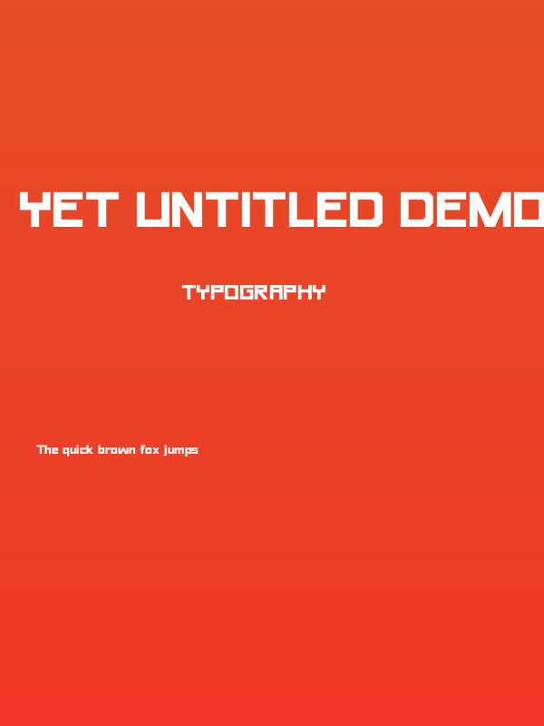 Yet Untitled Demo Poster