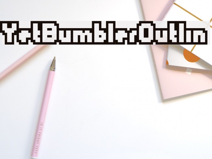 YetBumblerOutlin Font examples