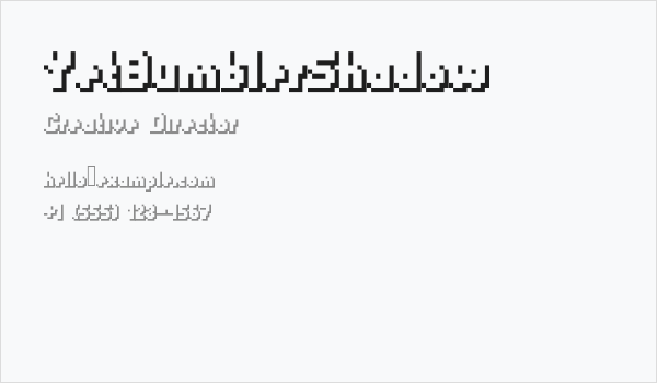 YetBumblerShadow Business Card