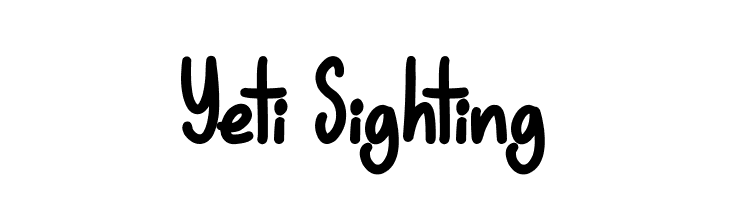 Yeti Sighting  Frei Schriftart Herunterladen