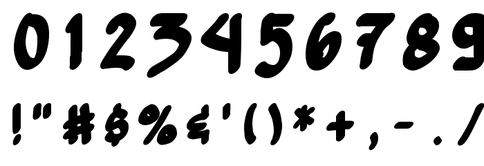 Yew Basturd Bold Font OTHER CHARS