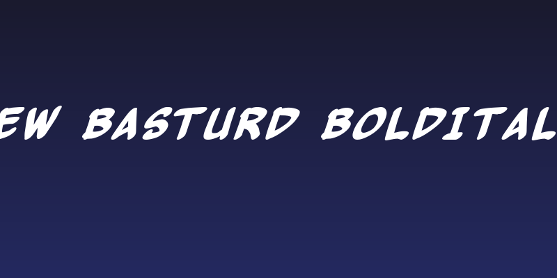 Yew Basturd BoldItalic Social Header